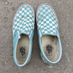 Checkered slip on Vans